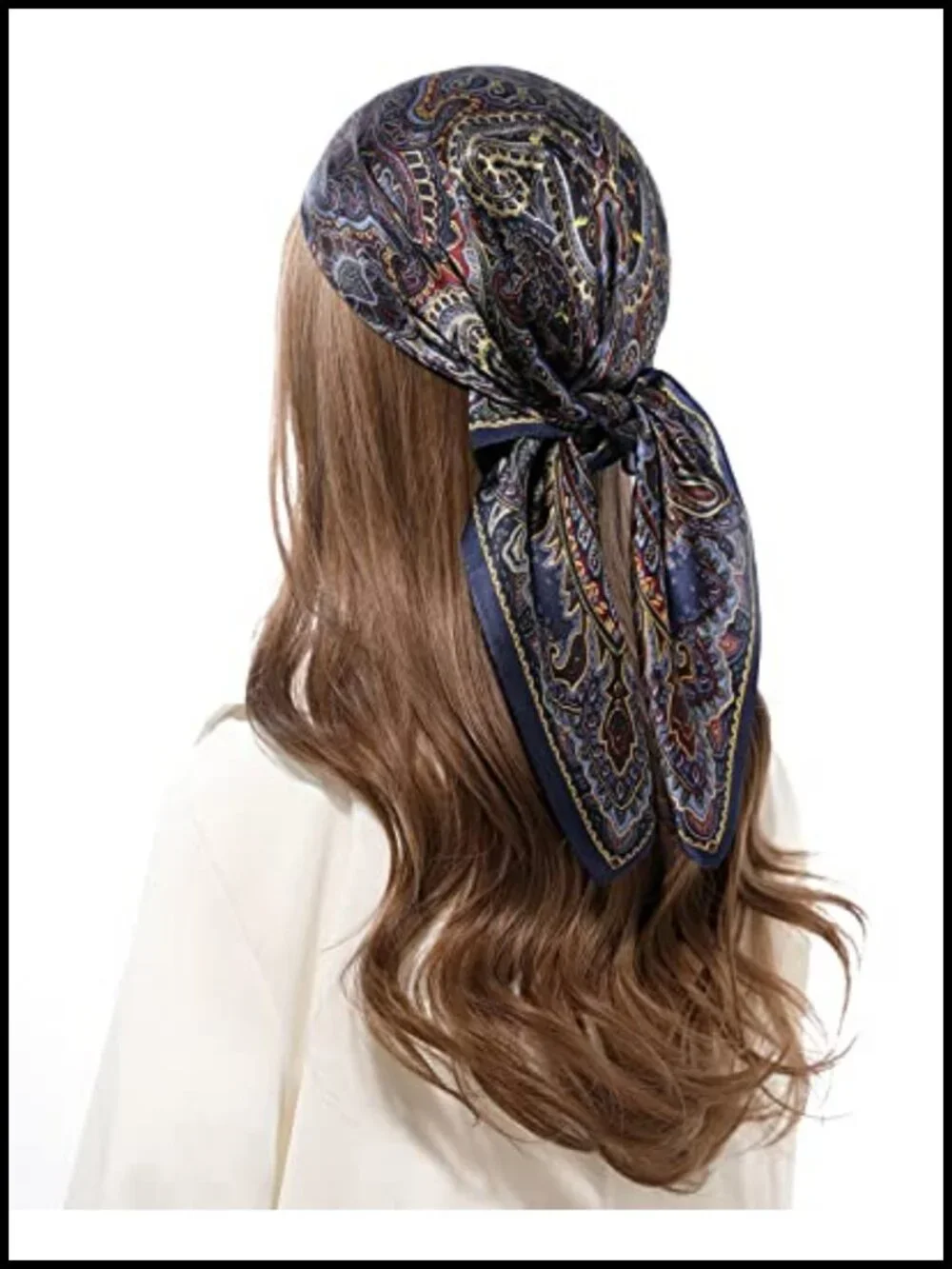 100% Mulberry Silk Square Scarf Lightweight Hair Head Neck Wrap Gift